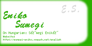 eniko sumegi business card